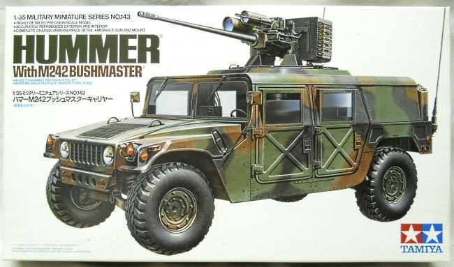 Tamiya 1/35 Hummer With M242 Bushmaster, 35143 plastic model kit